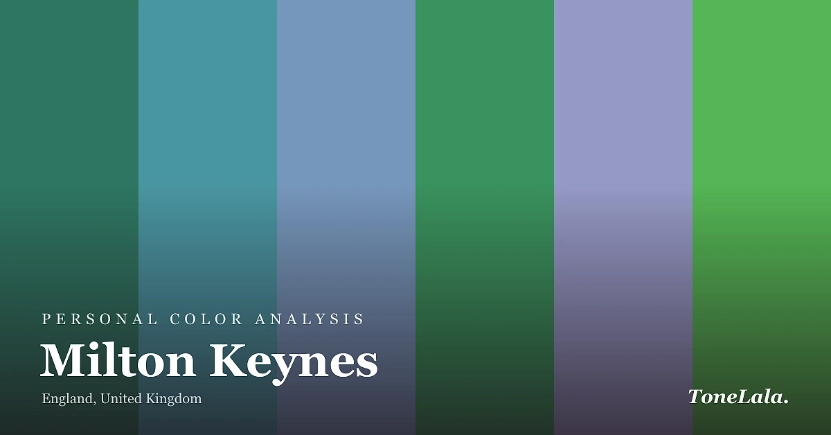 Personal color analysis in Milton Keynes — the Milton Keynes color palette by ToneLala