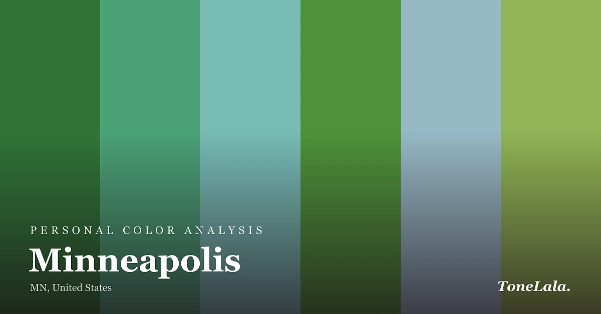 Personal color analysis in Minneapolis — the Minneapolis color palette by ToneLala