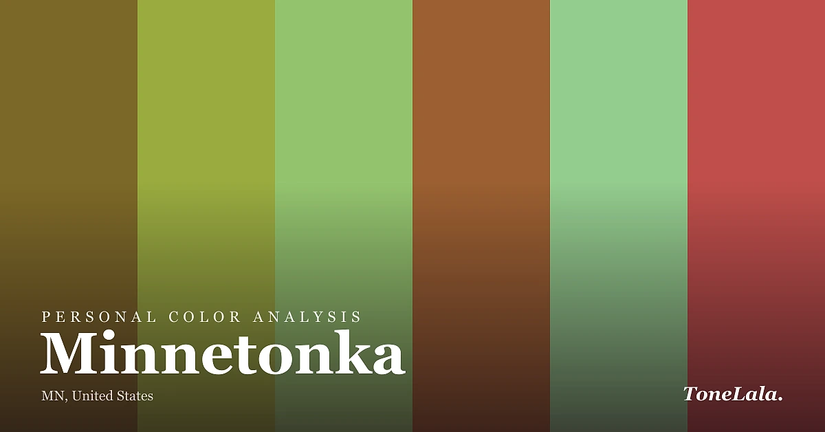 Personal color analysis in Minnetonka — the Minnetonka color palette by ToneLala