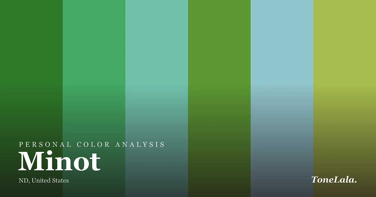 Personal color analysis in Minot — the Minot color palette by ToneLala