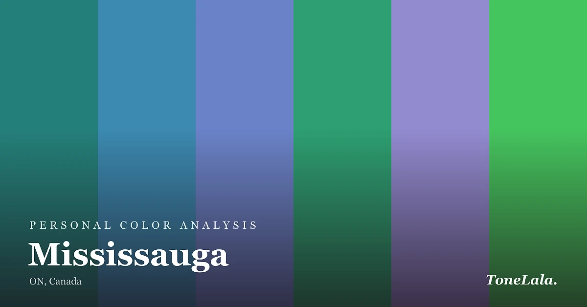 Personal color analysis in Mississauga — the Mississauga color palette by ToneLala