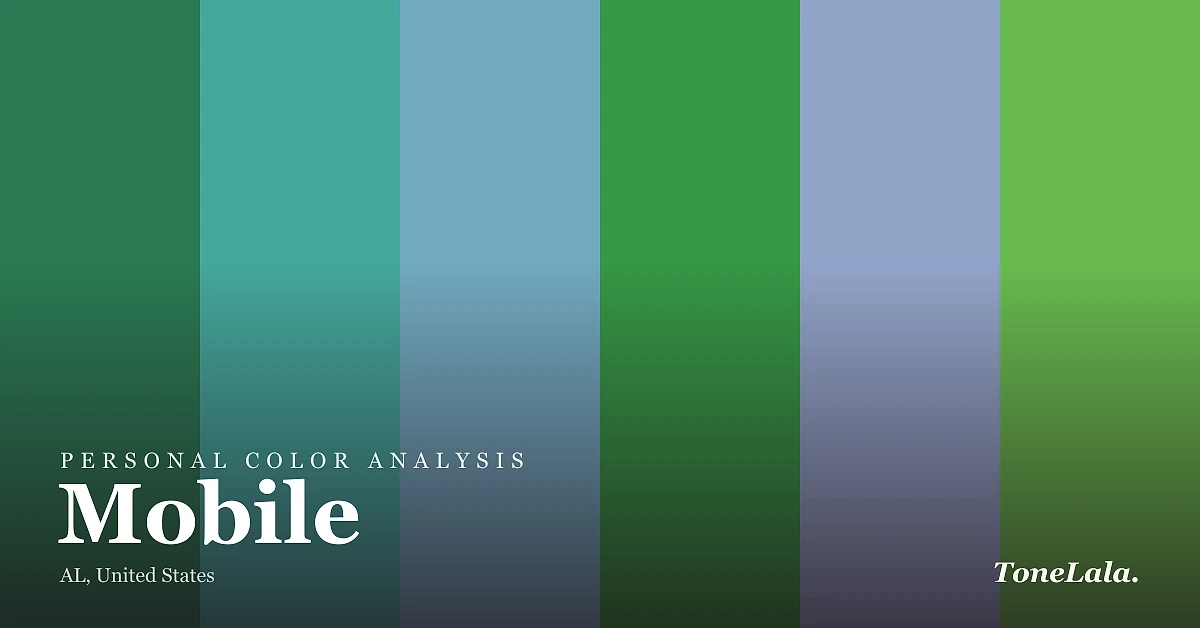 Personal color analysis in Mobile — the Mobile color palette by ToneLala