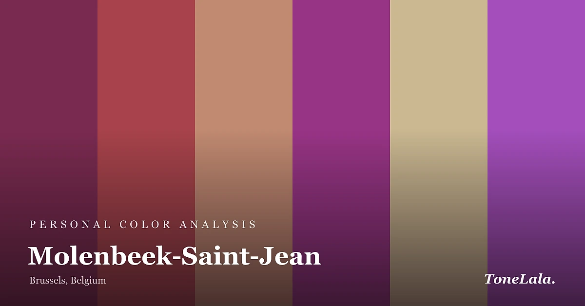 Personal color analysis in Molenbeek-Saint-Jean — the Molenbeek-Saint-Jean color palette by ToneLala