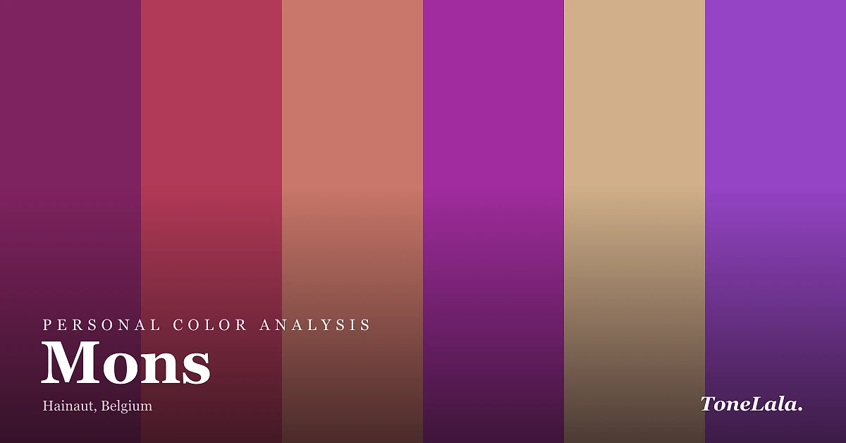 Personal color analysis in Mons — the Mons color palette by ToneLala