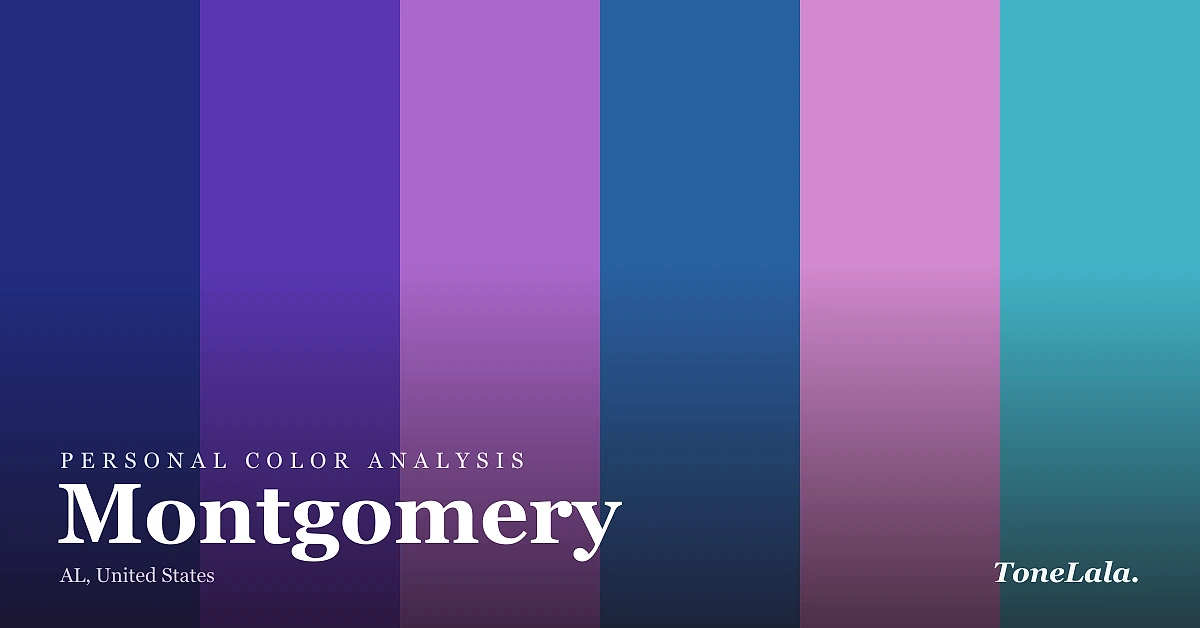 Personal color analysis in Montgomery — the Montgomery color palette by ToneLala