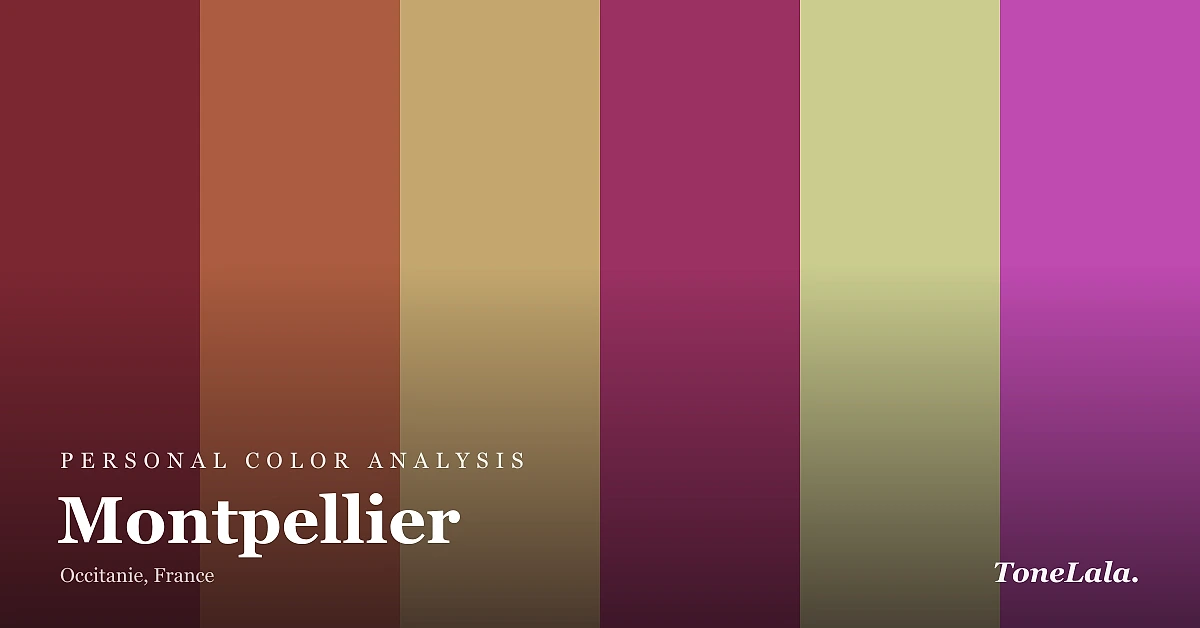 Personal color analysis in Montpellier — the Montpellier color palette by ToneLala