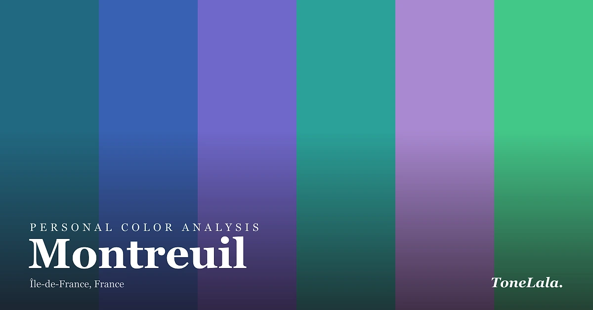Personal color analysis in Montreuil — the Montreuil color palette by ToneLala