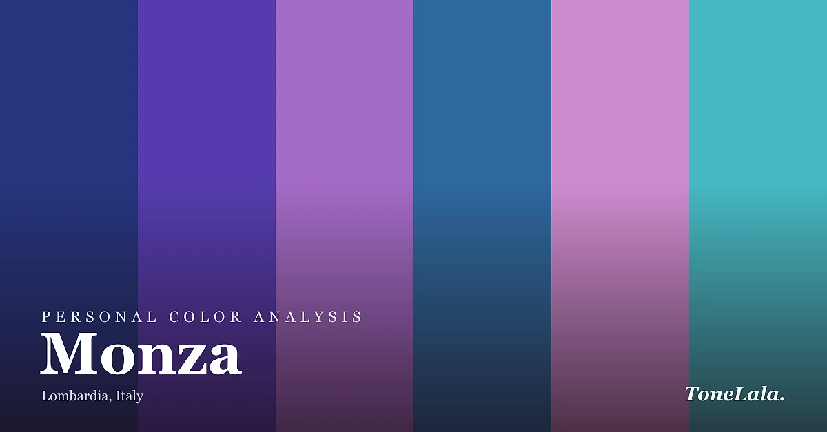 Personal color analysis in Monza — the Monza color palette by ToneLala