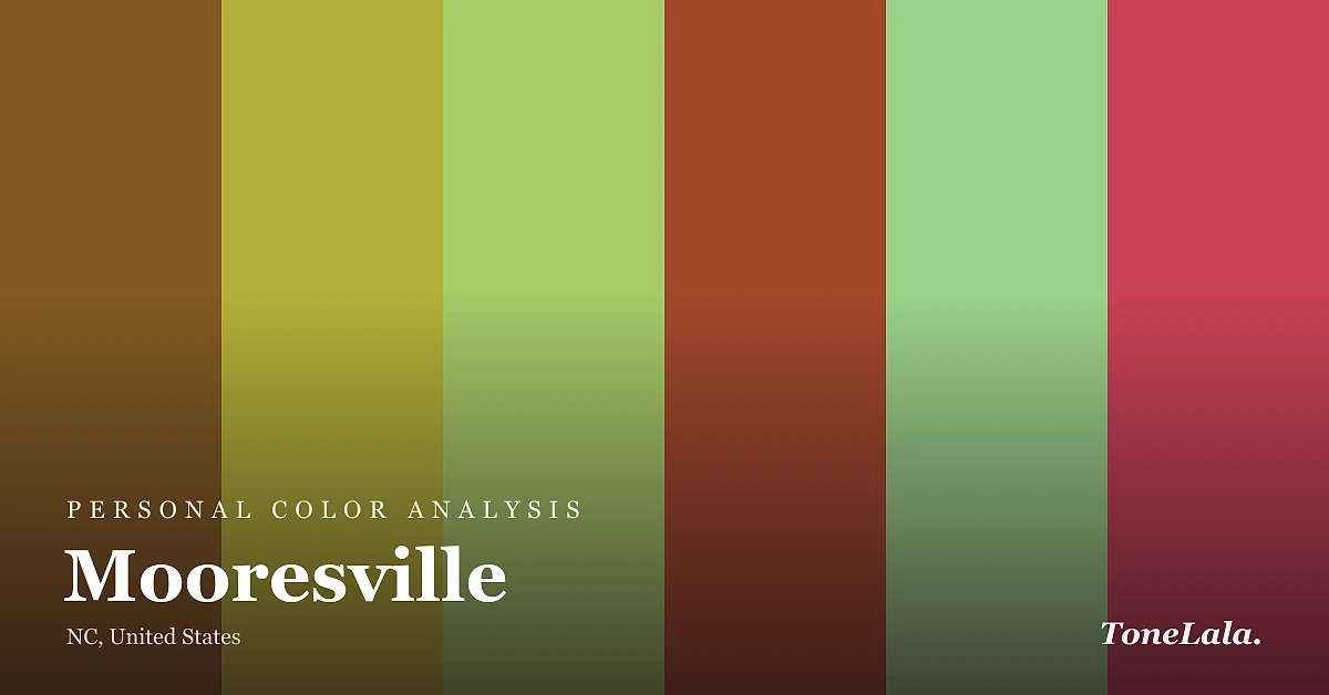 Personal color analysis in Mooresville — the Mooresville color palette by ToneLala