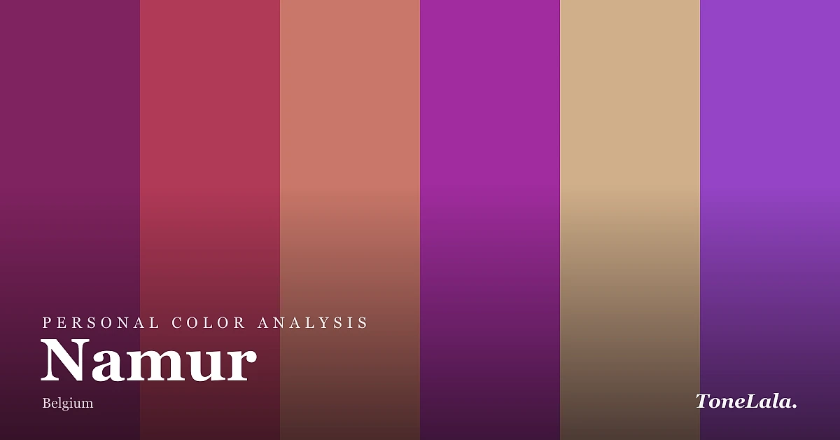 Personal color analysis in Namur — the Namur color palette by ToneLala