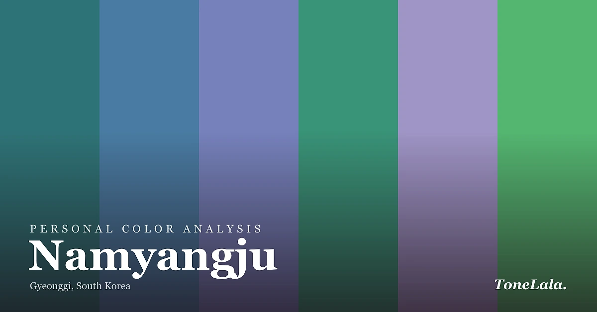 Personal color analysis in Namyangju — the Namyangju color palette by ToneLala