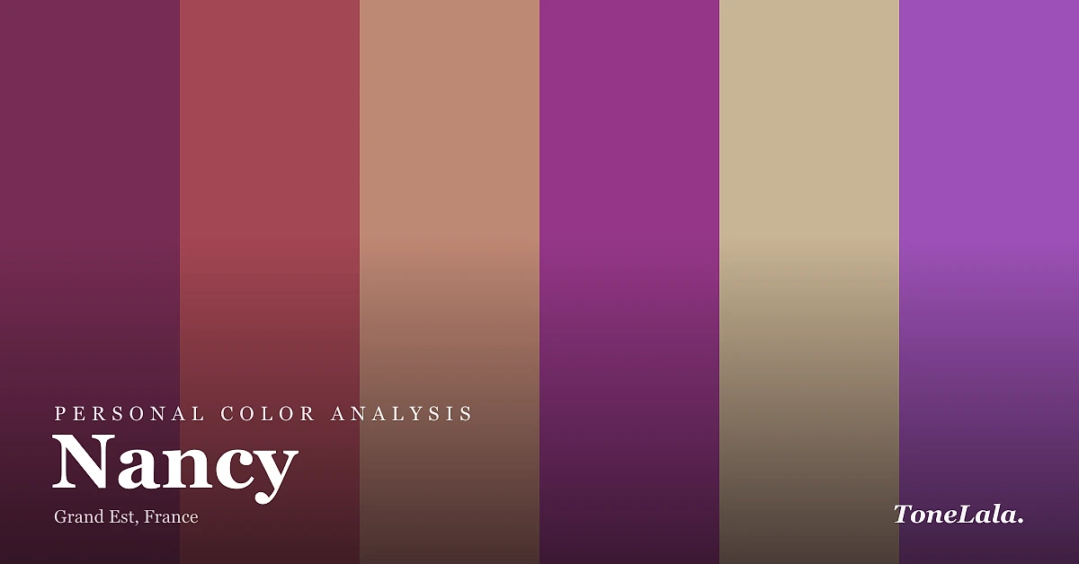 Personal color analysis in Nancy — the Nancy color palette by ToneLala