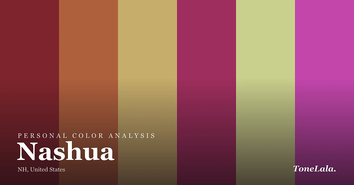 Personal color analysis in Nashua — the Nashua color palette by ToneLala