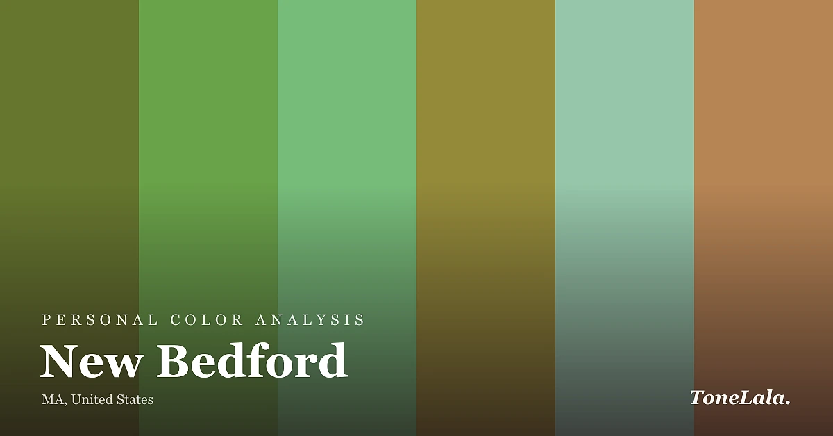 Personal color analysis in New Bedford — the New Bedford color palette by ToneLala