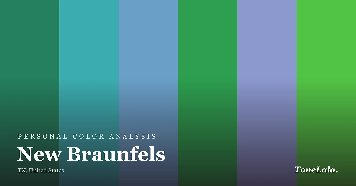 Personal color analysis in New Braunfels — the New Braunfels color palette by ToneLala