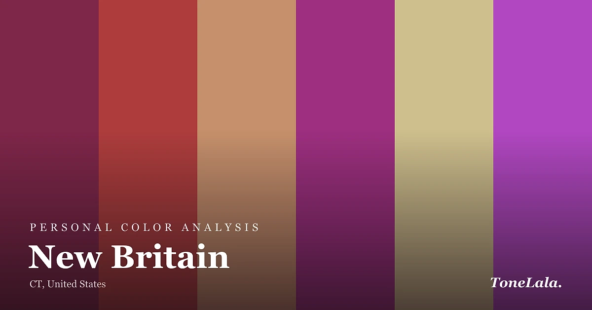 Personal color analysis in New Britain — the New Britain color palette by ToneLala