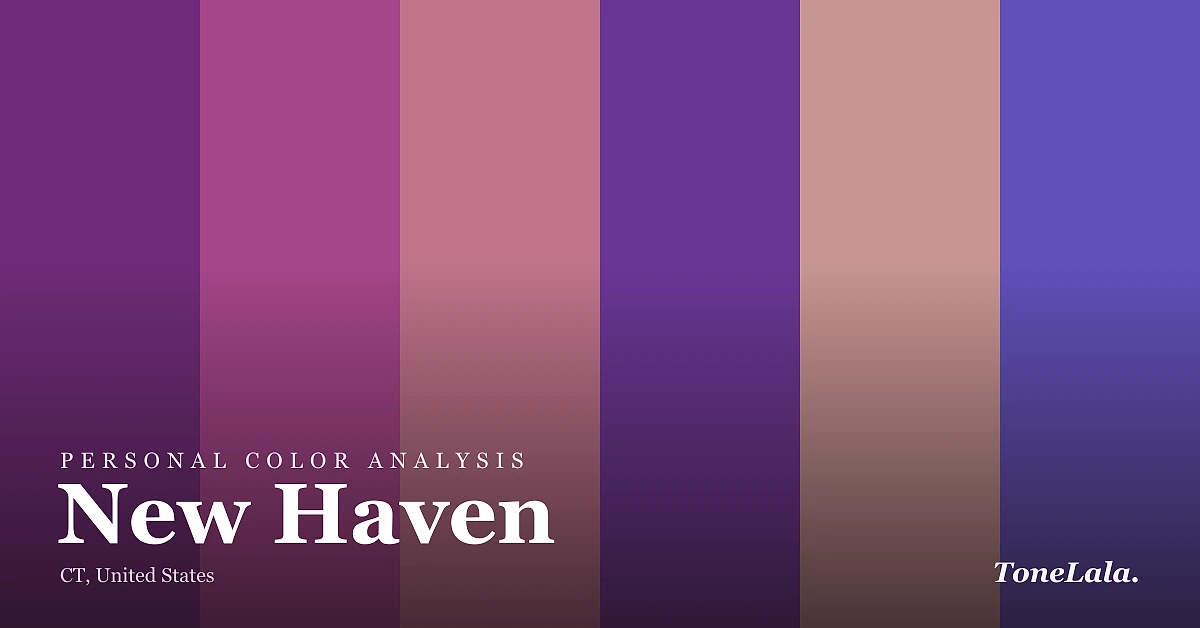 Personal color analysis in New Haven — the New Haven color palette by ToneLala