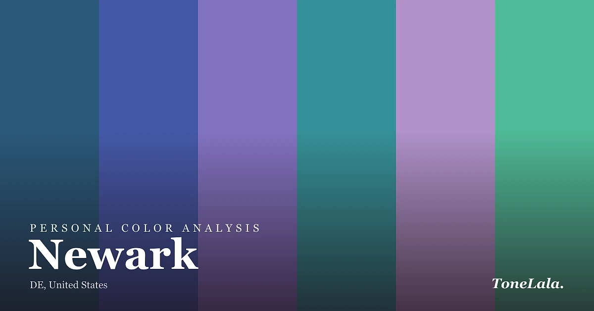 Personal color analysis in Newark — the Newark color palette by ToneLala