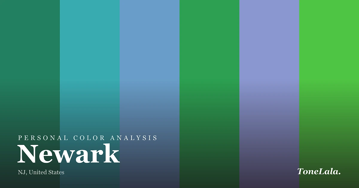 Personal color analysis in Newark — the Newark color palette by ToneLala
