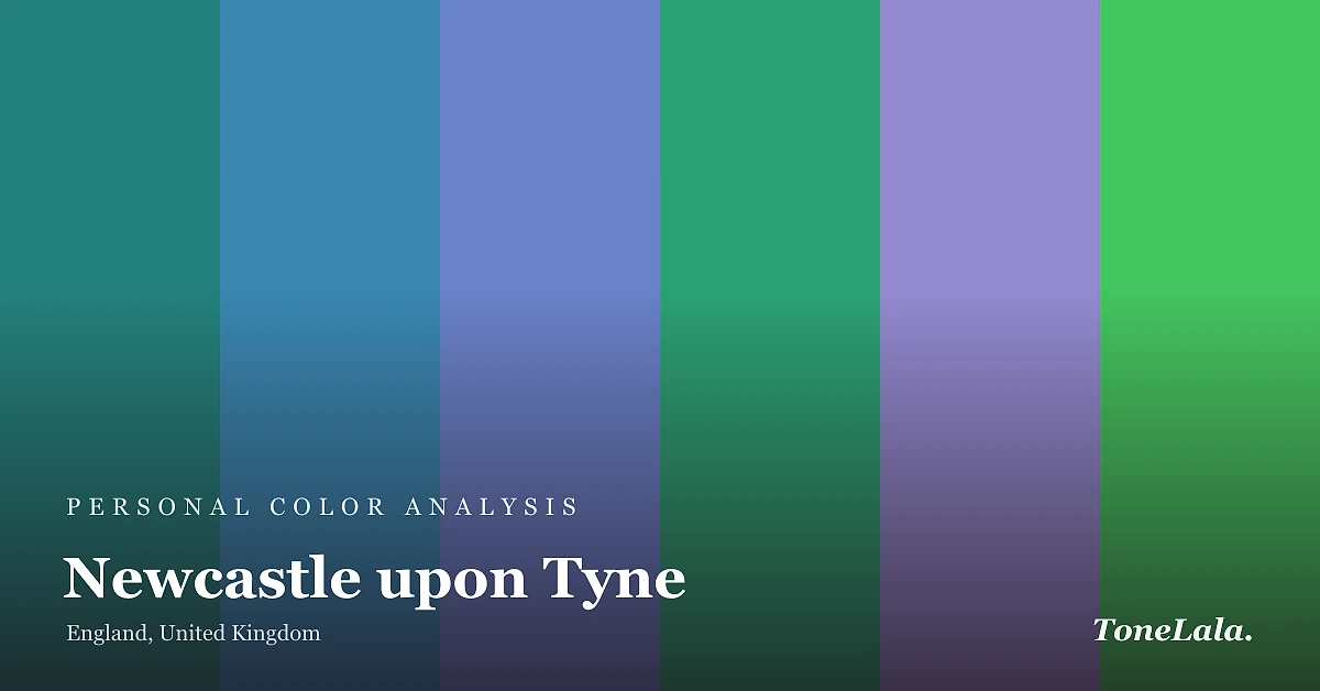Personal color analysis in Newcastle upon Tyne — the Newcastle upon Tyne color palette by ToneLala