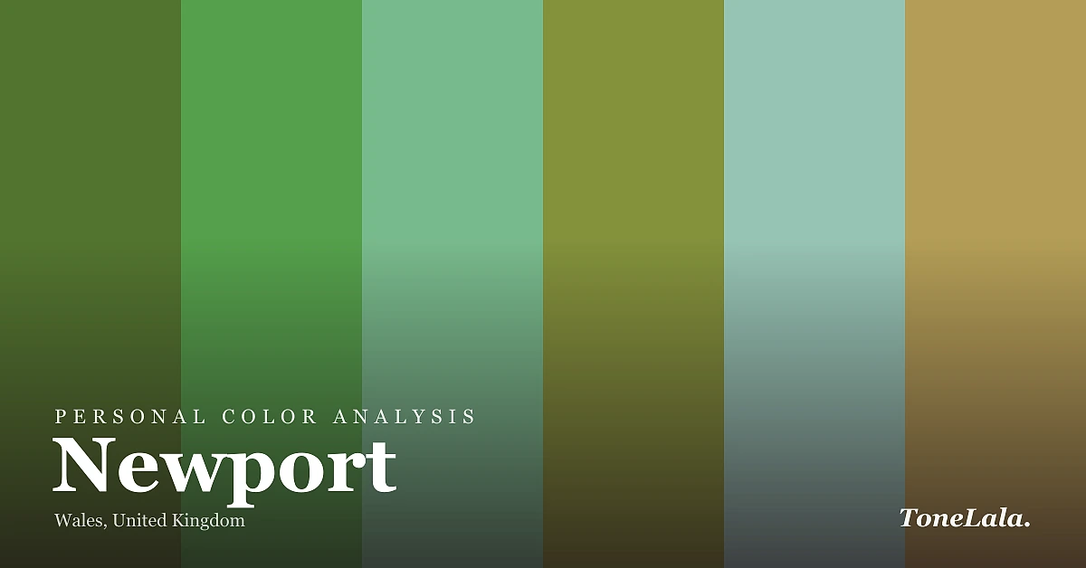 Personal color analysis in Newport — the Newport color palette by ToneLala