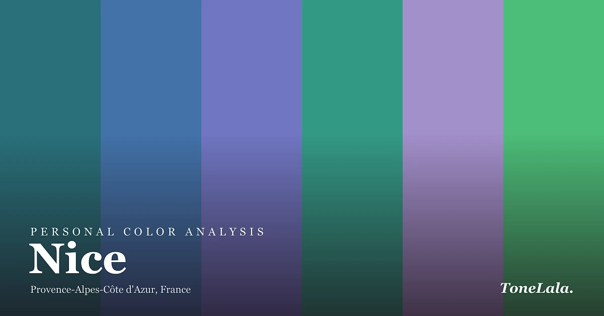 Personal color analysis in Nice — the Nice color palette by ToneLala