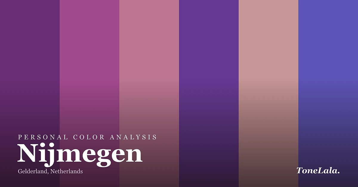 Personal color analysis in Nijmegen — the Nijmegen color palette by ToneLala