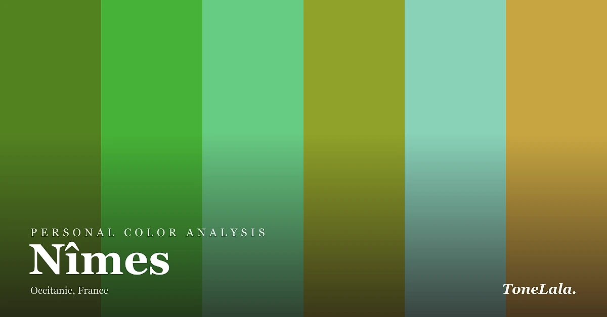 Personal color analysis in Nîmes — the Nîmes color palette by ToneLala