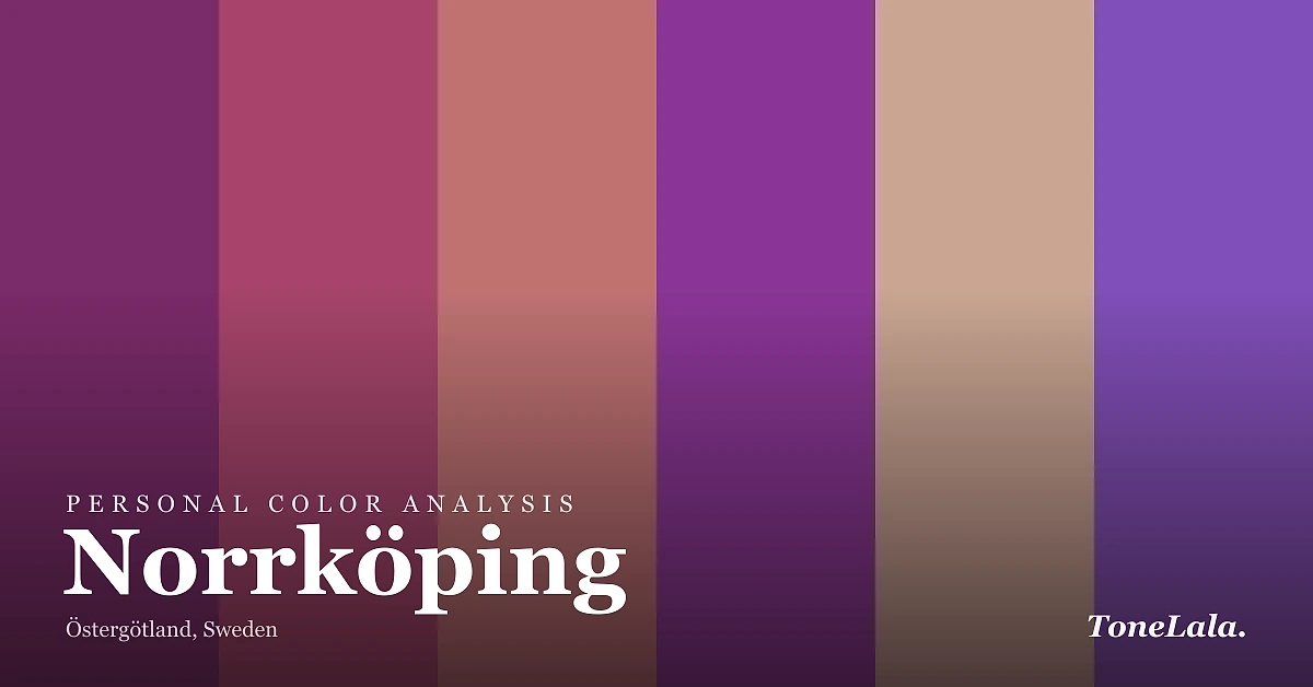 Personal color analysis in Norrköping — the Norrköping color palette by ToneLala