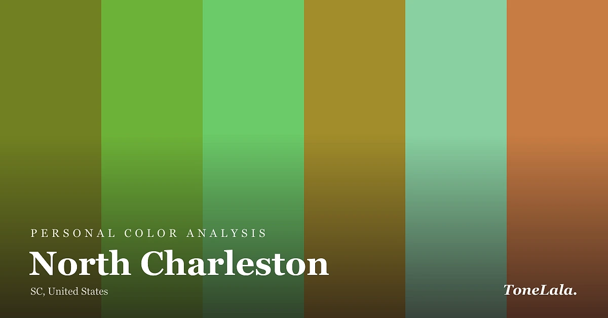Personal color analysis in North Charleston — the North Charleston color palette by ToneLala