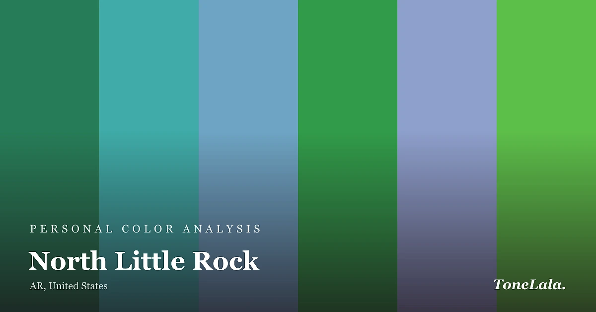 Personal color analysis in North Little Rock — the North Little Rock color palette by ToneLala