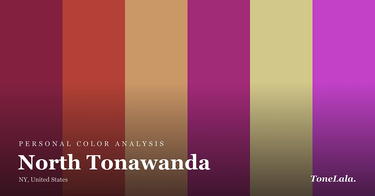 Personal color analysis in North Tonawanda — the North Tonawanda color palette by ToneLala