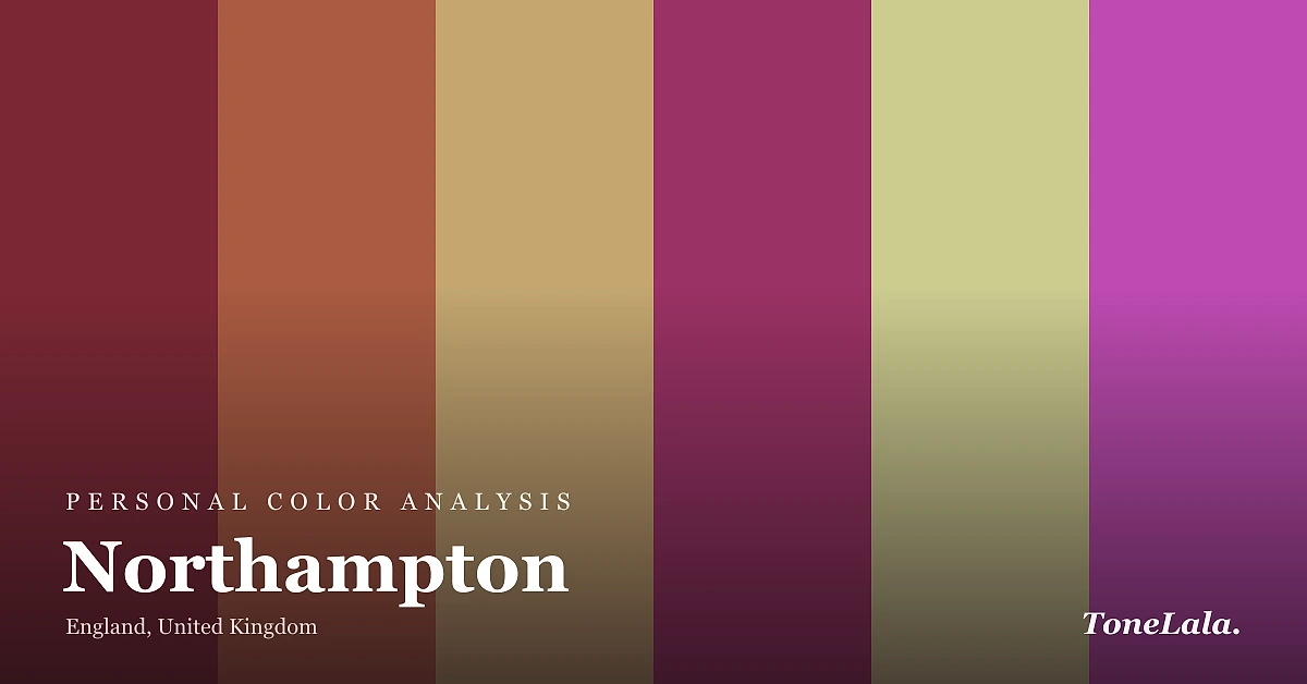 Personal color analysis in Northampton — the Northampton color palette by ToneLala