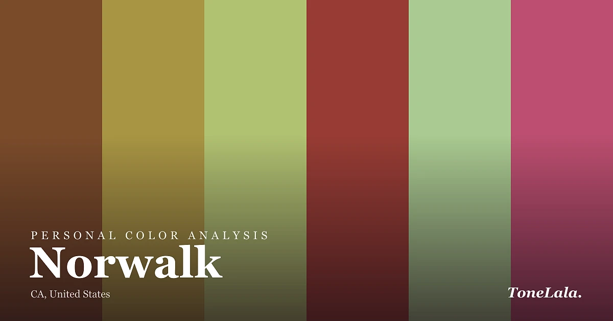 Personal color analysis in Norwalk — the Norwalk color palette by ToneLala