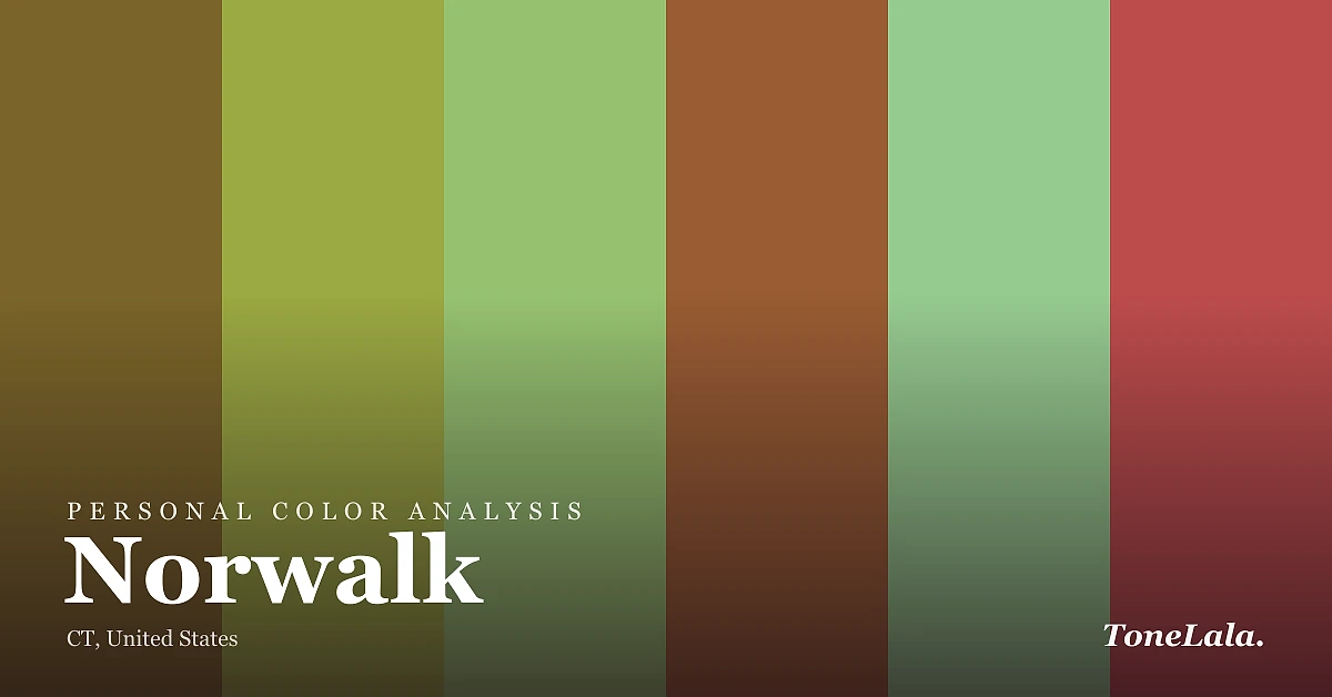 Personal color analysis in Norwalk — the Norwalk color palette by ToneLala