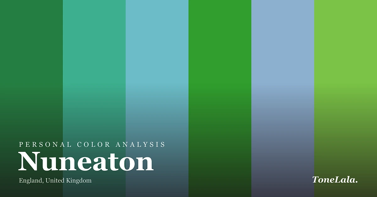 Personal color analysis in Nuneaton — the Nuneaton color palette by ToneLala