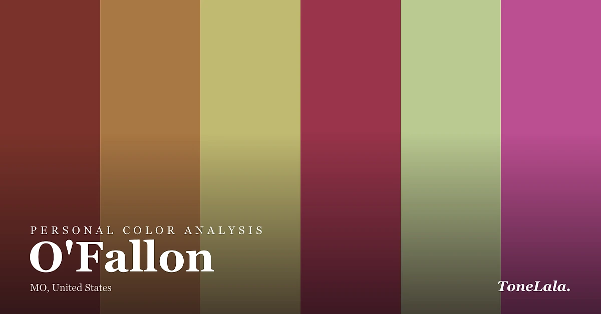 Personal color analysis in O'Fallon — the O'Fallon color palette by ToneLala