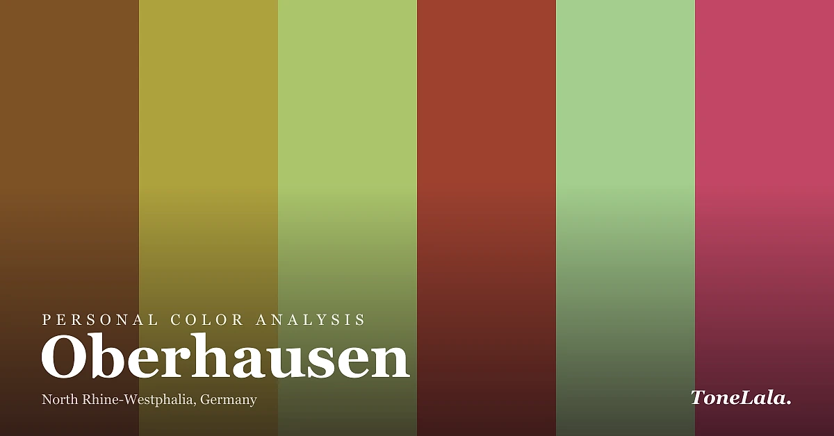 Personal color analysis in Oberhausen — the Oberhausen color palette by ToneLala