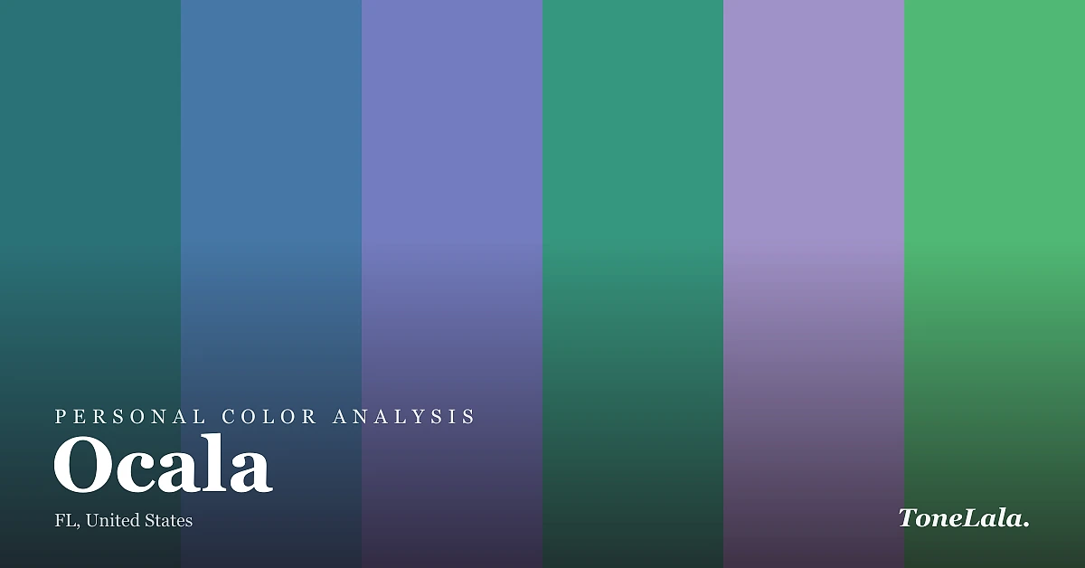Personal color analysis in Ocala — the Ocala color palette by ToneLala