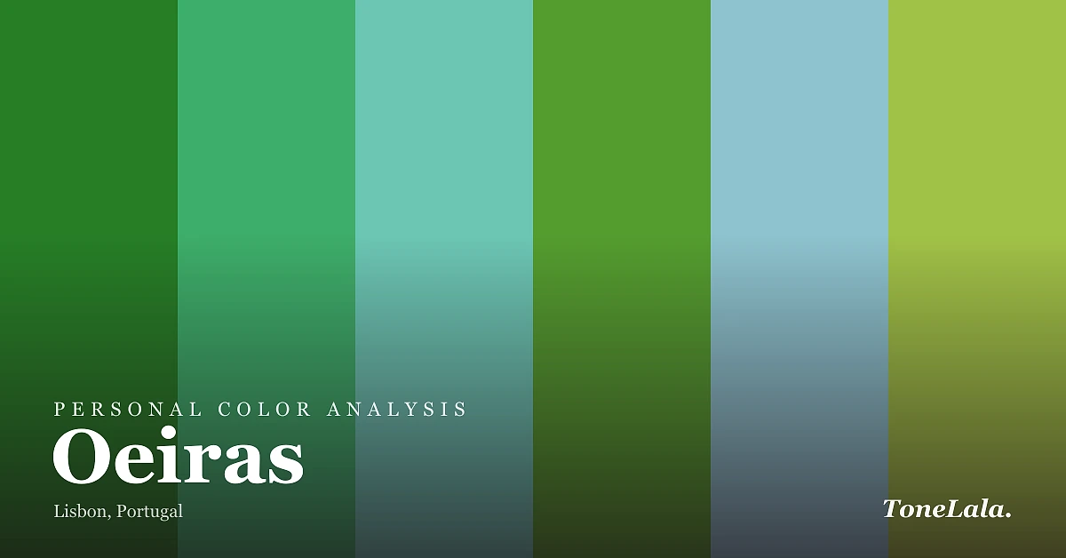 Personal color analysis in Oeiras — the Oeiras color palette by ToneLala