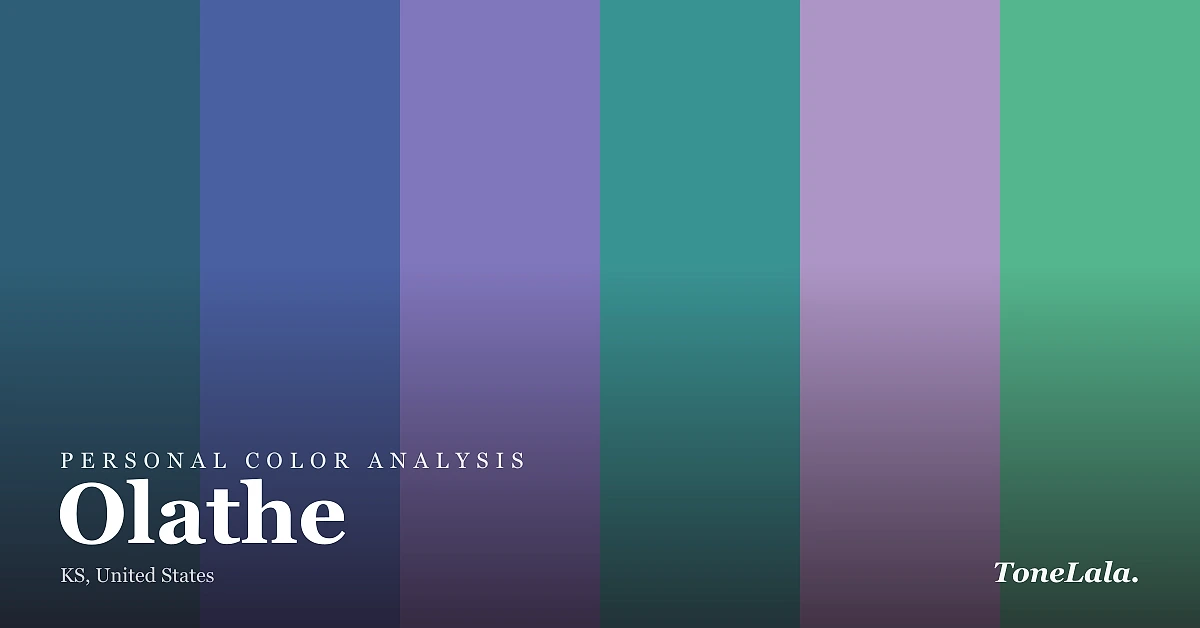 Personal color analysis in Olathe — the Olathe color palette by ToneLala