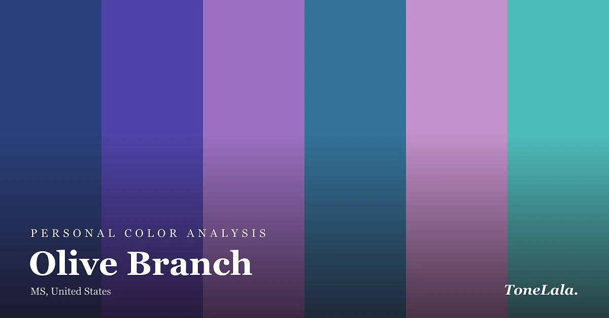 Personal color analysis in Olive Branch — the Olive Branch color palette by ToneLala