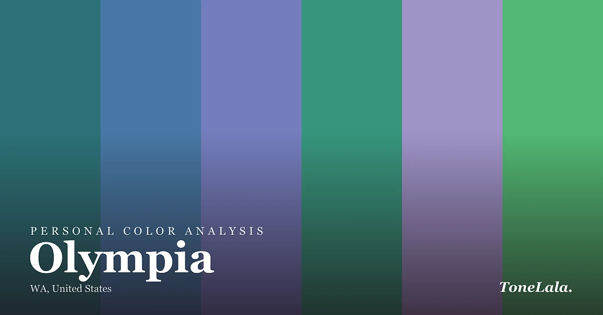 Personal color analysis in Olympia — the Olympia color palette by ToneLala