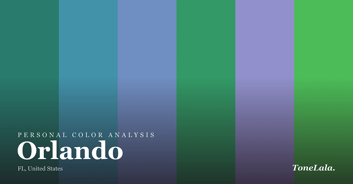 Personal color analysis in Orlando — the Orlando color palette by ToneLala