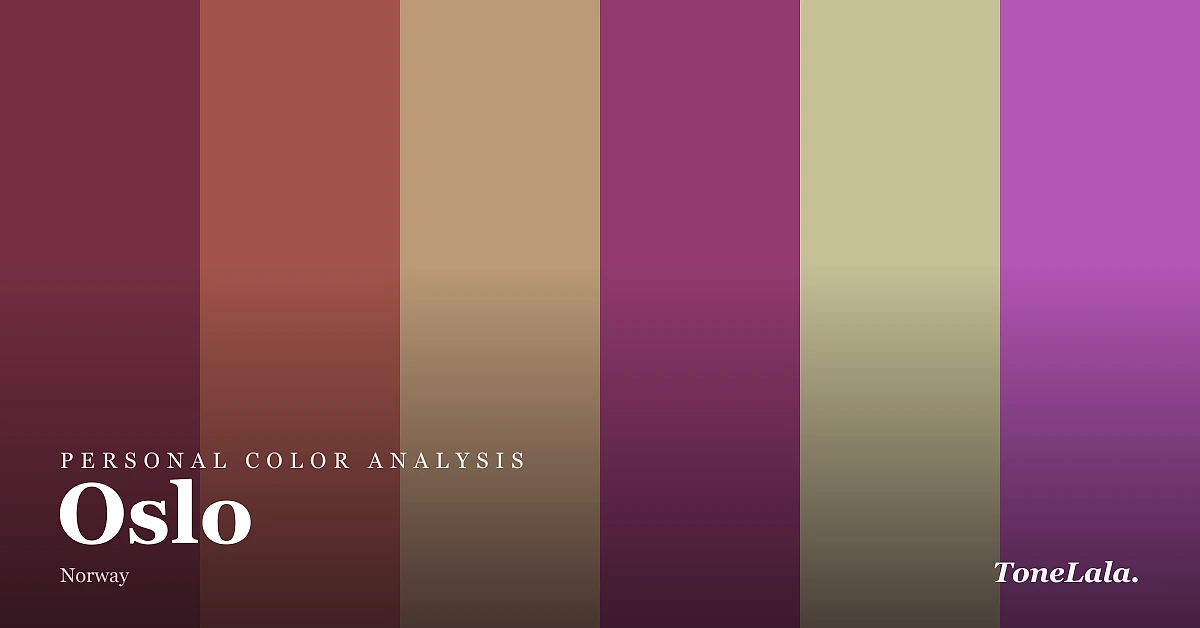 Personal color analysis in Oslo — the Oslo color palette by ToneLala