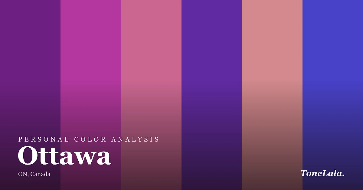 Personal color analysis in Ottawa — the Ottawa color palette by ToneLala