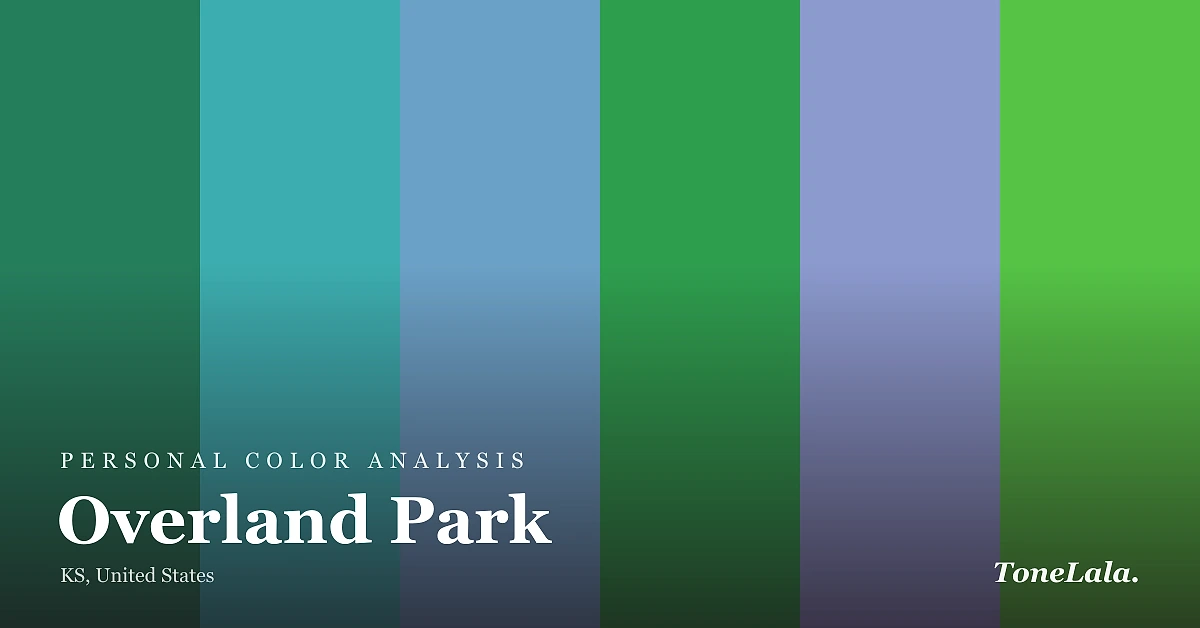 Personal color analysis in Overland Park — the Overland Park color palette by ToneLala