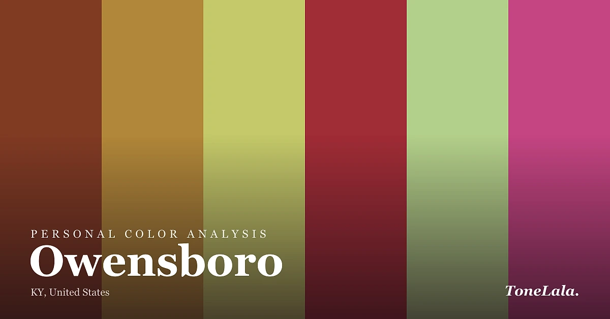 Personal color analysis in Owensboro — the Owensboro color palette by ToneLala