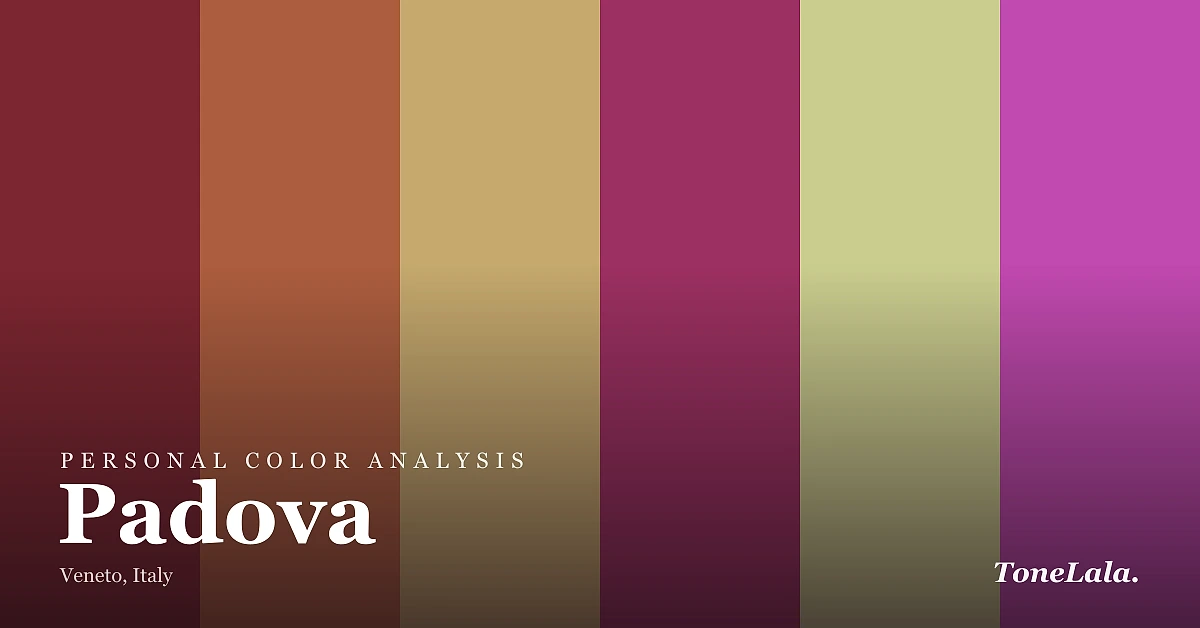 Personal color analysis in Padova — the Padova color palette by ToneLala