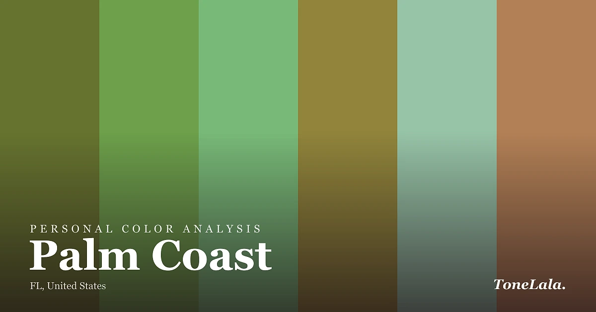 Personal color analysis in Palm Coast — the Palm Coast color palette by ToneLala